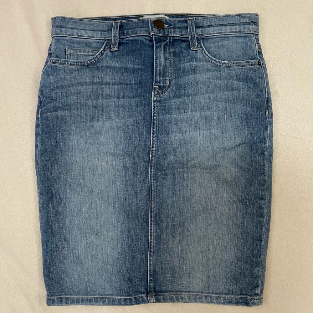 Current/Elliott The Stiletto Denim Pencil Skirt